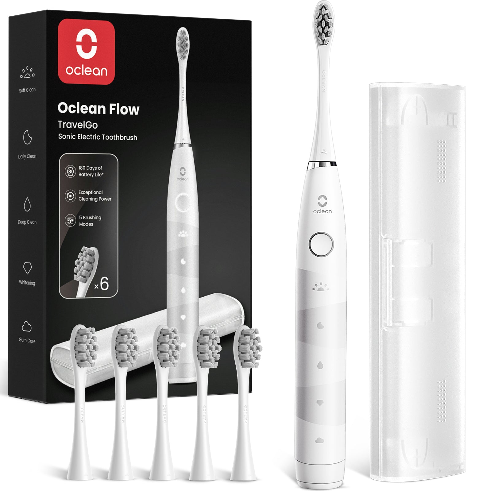 Oclean TravelGo Flow Set Periuță de dinți electrică sonică - Periuțe de dinți - Magazin global Oclean