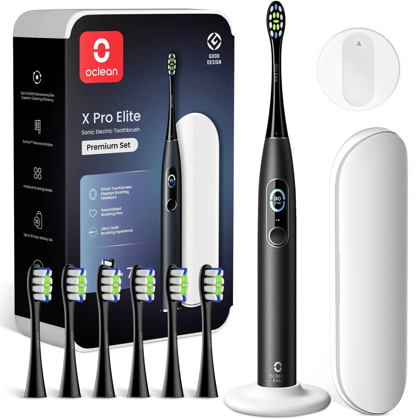 Oclean X Pro Elite Premium Set - Set negru