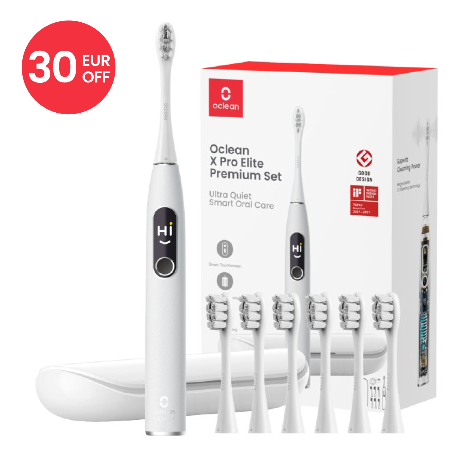 Oclean X Pro Elite Premium Set - Gri cu 30 EUR OFF