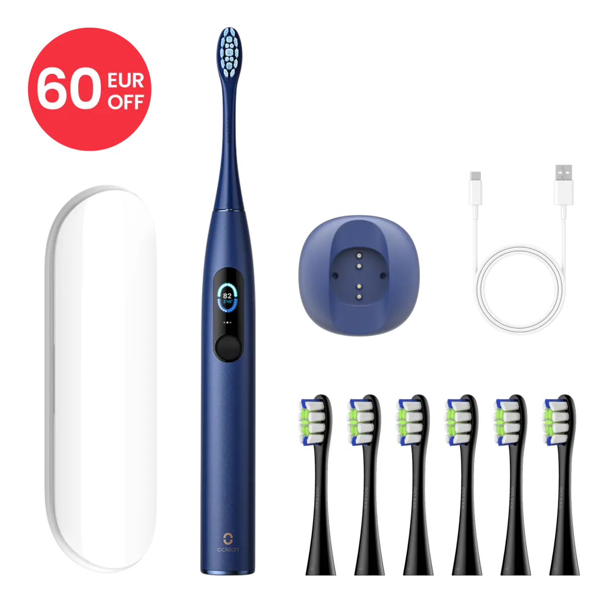 Oclean X Pro Premium Bundle - Albastru 60 EUR OFF